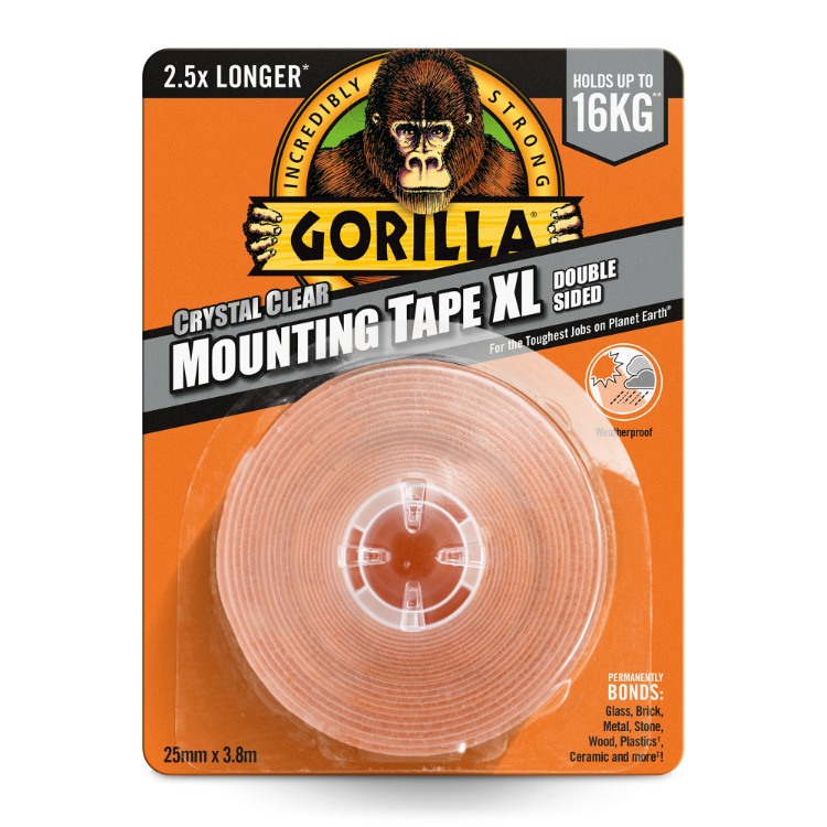 Gorilla Heavy Duty Mounting Tape XL 25mm x 3.8m