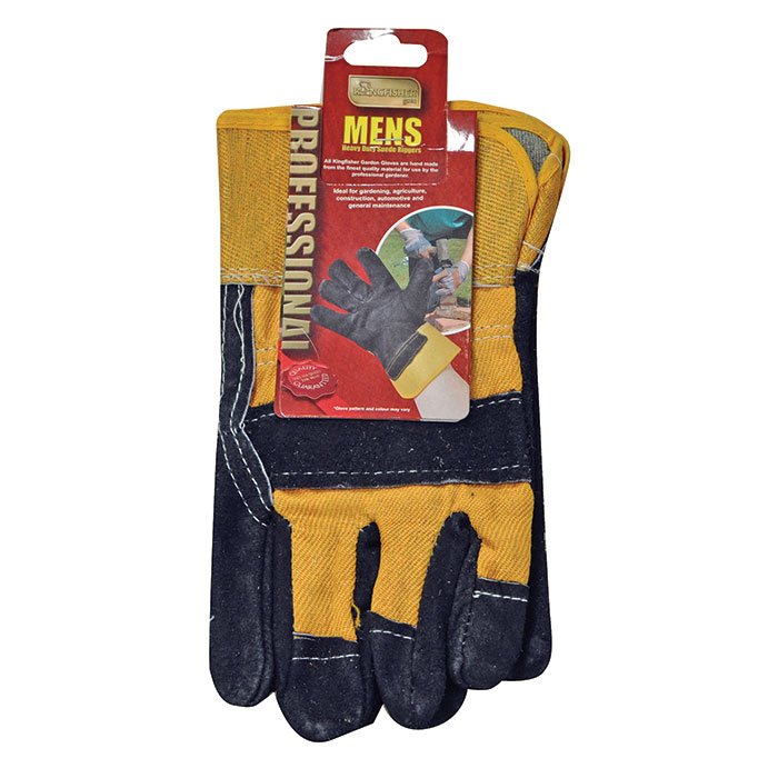 Kingfisher Pro Gold Men's Heavy Duty Suede Rigger Gloves